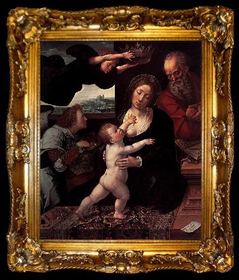 framed  Bernard van orley Holy Family, ta009-2